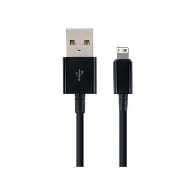 USB-LNG-2-ZW Laad en data kabel lightning - 8-pin - 2 meter - Zwart