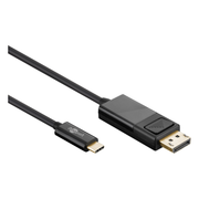 USB1C-DP-1.2 1.2 meter USB C naar DisplayPort 1.4 kabel - 4K/60Hz - Zwart