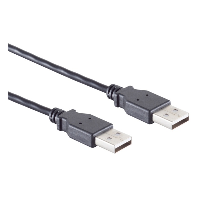 USB2.0-AA-1.8 USB A naar USB A kabel - USB 2.0 - 1.8 meter - Zwart