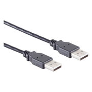 USB2.0-AA-1 USB A naar USB A kabel - USB 2.0 - 1 meter - Zwart