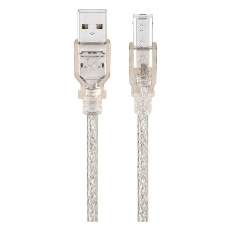 USB2.0-AB-1.8-T USB A naar USB B kabel - USB 2.0 - 1.8 meter - Transparant