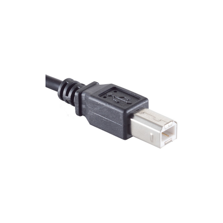 USB2.0-AB-5 USB A naar USB B kabel - USB 2.0 - 5 meter - Zwart
