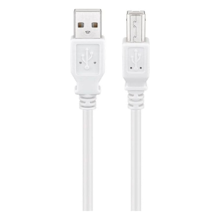 USB2.0-AB-5-WT USB A naar USB B kabel - USB 2.0 - 5 meter - Wit