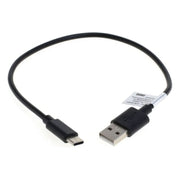 USB2.0-C-0.3 USB 2.0 datakabel, USB A naar USB C - Max. 1A - 30cm, Zwart