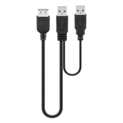 USB2.0-DP-0.3 USB 2.0 Dual-Power data & voedingskabel