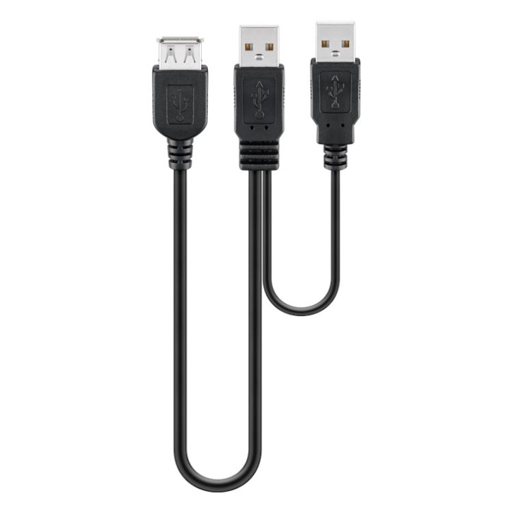 USB2.0-DP-0.3 USB 2.0 Dual-Power data & voedingskabel