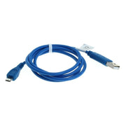 USB2.0-MC-0.95-BL USB-A naar Micro-USB verloopkabel - 95 cm - USB 2.0 - Blauw
