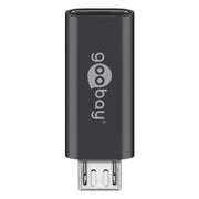 USB2.0-MC-C-ZI USB 2.0 Micro-USB naar USB-C adapter - USB OTG (On-The-Go) - Metallic