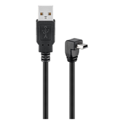 USB2.0-MN-HB-3 USB-A naar Mini-USB kabel 90° omhoog - 3 meter - Zwart - USB-2.0 - Inline®