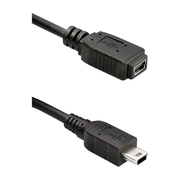 USB2.0-MN-V-1.2 1.2 meter Mini-USB 2.0 male naar Mini-USB 2.0 female verlengkabel