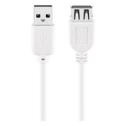 USB2.0-V-0.3-WT USB 2.0 verlengkabel - Male USB A naar female USB A - 30 centimeter - Wit