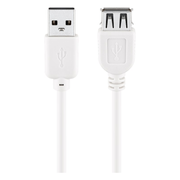 USB2.0-V-0.3-WT USB 2.0 verlengkabel - Male USB A naar female USB A - 30 centimeter - Wit