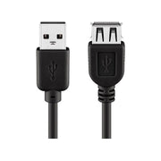 USB2.0-V-1.8 USB 2.0 verlengkabel - Male USB A naar female USB A - 1,8 meter - Zwart