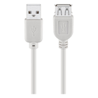 USB2.0-V-5-G USB 2.0 verlengkabel - Male USB A naar female USB A - 5 meter - Grijs