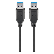 USB3.0-AA-1.8 USB A naar USB A kabel - USB 3.0 - 1,8 meter - Zwart