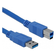 USB3.0-AB-5-BL USB -A naar USB-B kabel -USB 3.0 - 5 meter - Blauw