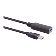 USB3.0-ACT-V-5 Actieve USB A naar USB A verlengkabel - USB 3.0 - 5 meter - Zwart