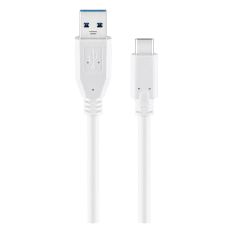 USB3.0-C-1-WT USB-C naar USB-A kabe; - 1 meter - Wit