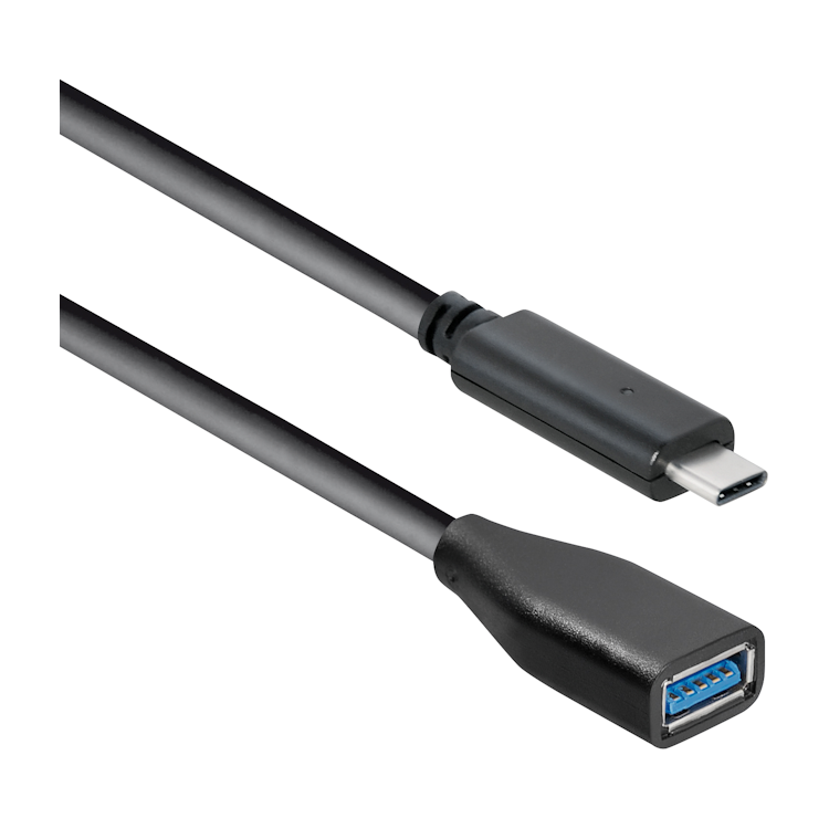 USB3.0-C-AF-0.2 USB-C male naar USB-A female adapter - USB 3.0 - 15 cm - Zwart