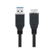 USB3.0-MC-0.3 USB kabel USB A naar micro USB 3.0 - 30 cm - Zwart