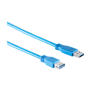 USB3.0-V-1.8-BL USB A naar USB A verlengkabel - USB 3.1 gen 1 - Blauw - 1,8 meter