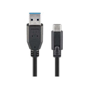 USB3.1-C-0.5 USB A naar USB C -  USB 3.1 - 50 cm - Zwart