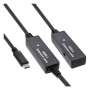 USB3.2-C-ACT-10 10 meter USB 3.2 Gen.1 actieve verlengkabel - USB-C naar USB-C - Zwart