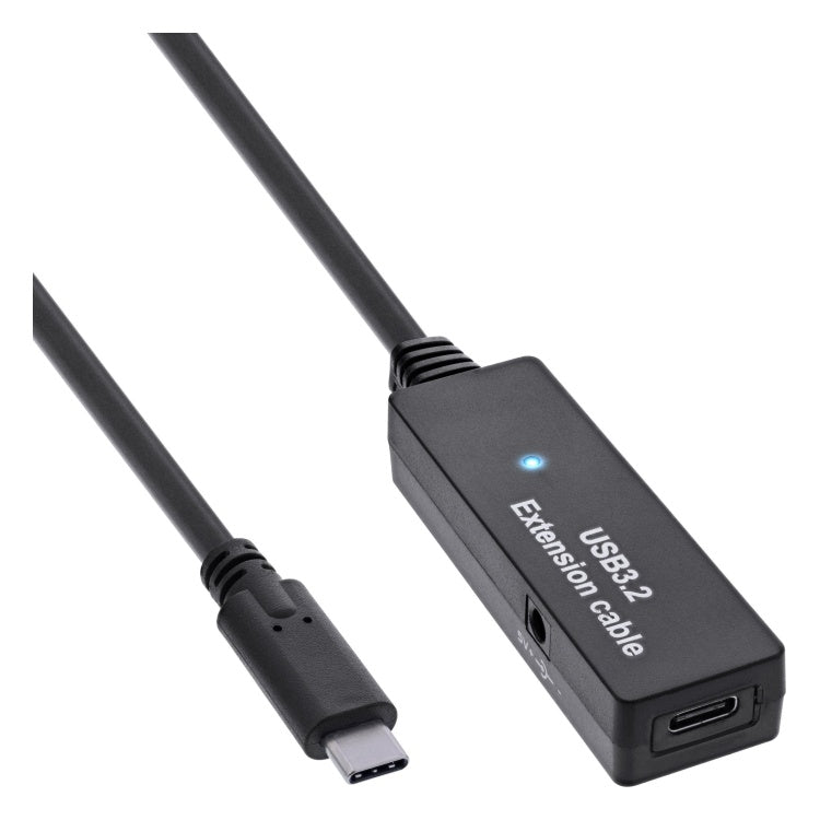 USB3.2-C-ACT-5 5meter USB 3.2 Gen.1 actieve verlengkabel - USB-C naar USB-C - Zwart