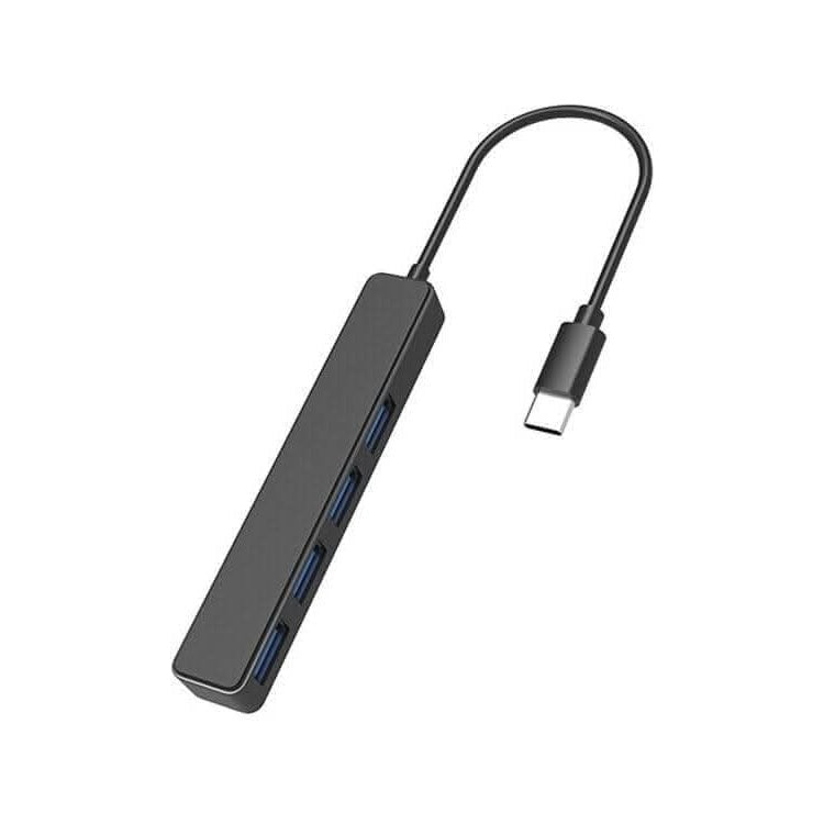 USBH-2.0-C-4xA USB 2.0 hub - USB C naar 4 x USB A - Zwart
