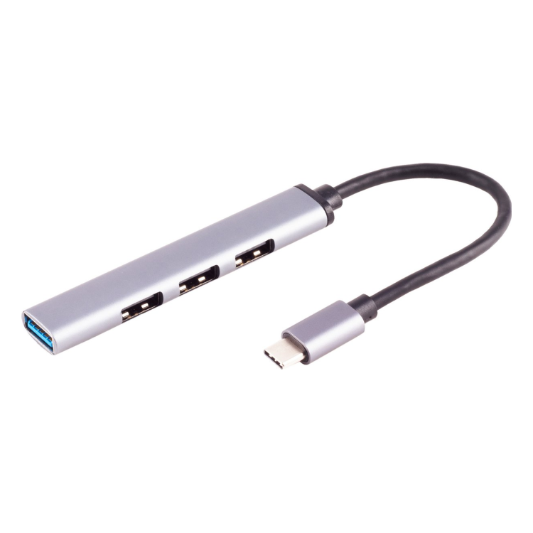 USBH-3.0-C-4xA USB 3.0 hub - USB C naar 1 x USB 3.0 & 3 x USB 2.0