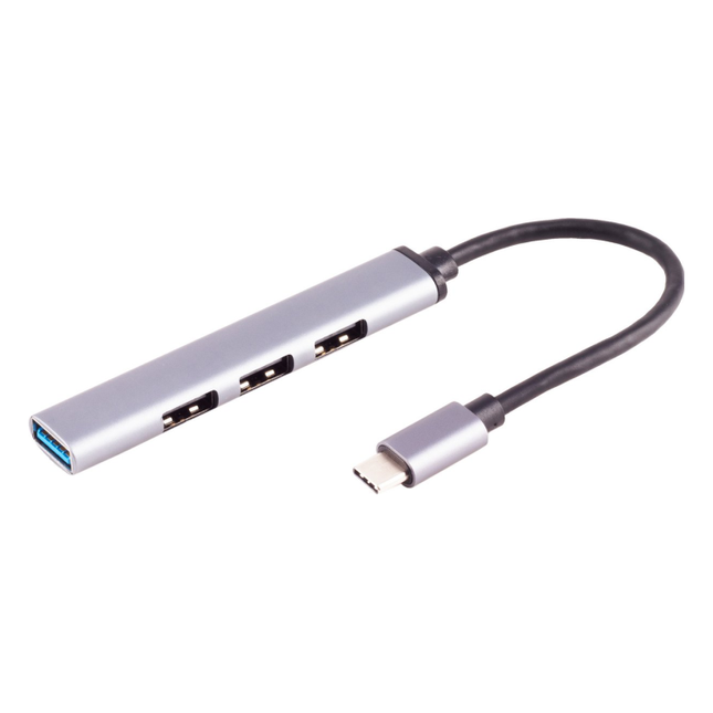 USBH-3.0-C-4xA USB 3.0 hub - USB C naar 1 x USB 3.0 & 3 x USB 2.0