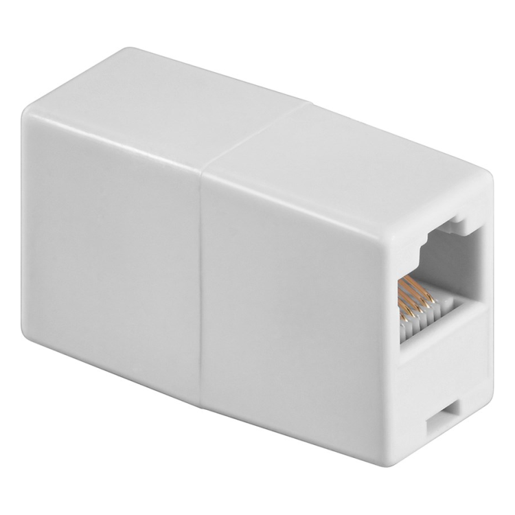 UTP-kp Cat 5e RJ45 koppelstuk - Niet afgeschermd - Wit
