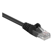 UU-C5A-0.25-ZW 25 cm Cat 5e U/UTP netwerkkabel - Zwart