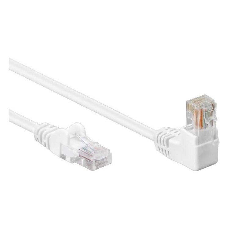 UU-C5A-3-H-WT 3 meter Cat 5e U/UTP netwerkkabel - Wit - Haaks