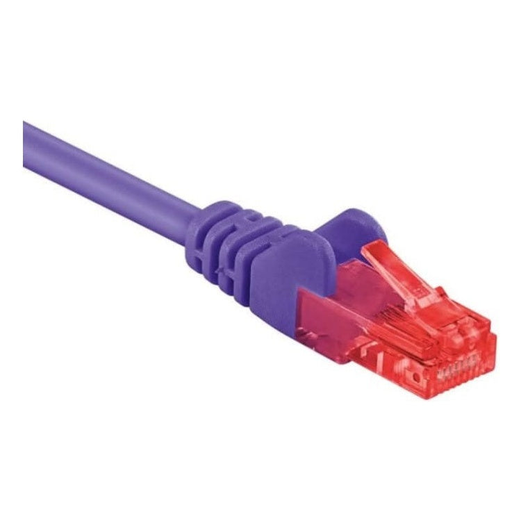UU-C6A-0.25-P 25 cm Cat 6 U/UTP netwerkkabel - Paars