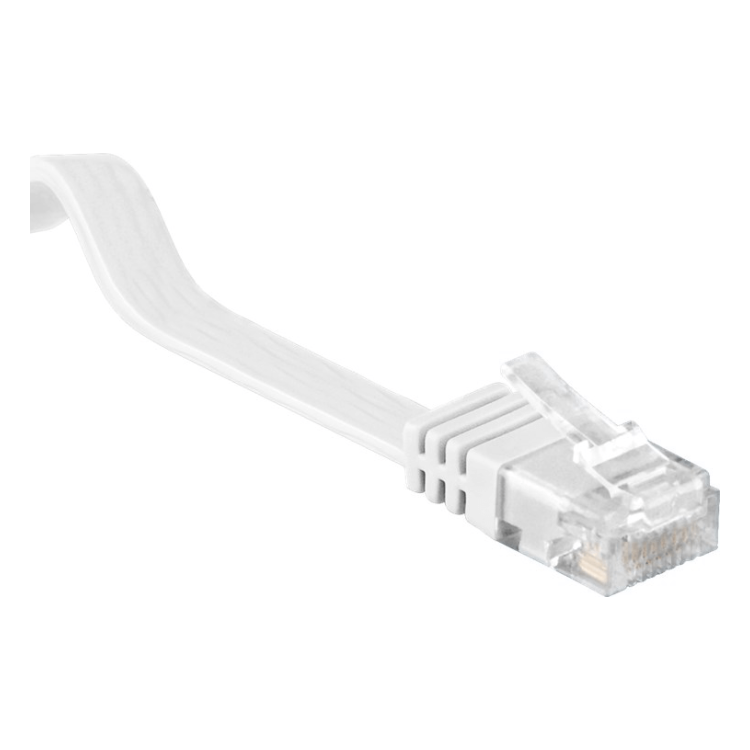 UUF-C5A-1.5-WT 1.5 meter Cat 5e U/UTP platte netwerkkabel - Wit