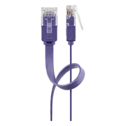 UUF-C6C-2-P 2 meter Cat 6 U/UTP platte netwerkkabel - 100% koper - Paars