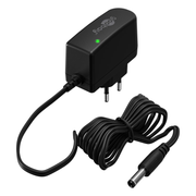 V-12V-7.2W-5.5x2.5 Voedingsadapter 12V / 0,6A / 7,2W - Eurostekker - 5,5 mm x 2,5 mm DC Plug - 1,8 meter kabel - met LED-indicator