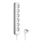VD-6-1.5M-WT 230 volt 6-voudig verdeeldoos -  1.5 meter- wit