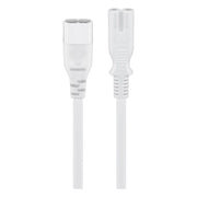 VK-C7-2M-W 2 meter C7 verlengkabel - type C7/C8 2 x 0.75 mm² - wit