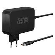 WT-2301USB-C65W USB-C laptopoplader - 65 W - Compacte voeding met Power Delivery - 1,8 meter - Zwart