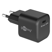 WT-2301USB45WGaN-ZW Goobay 45 Watt kleine snellader - 1 x USB C PD - GaN lader - Zwart