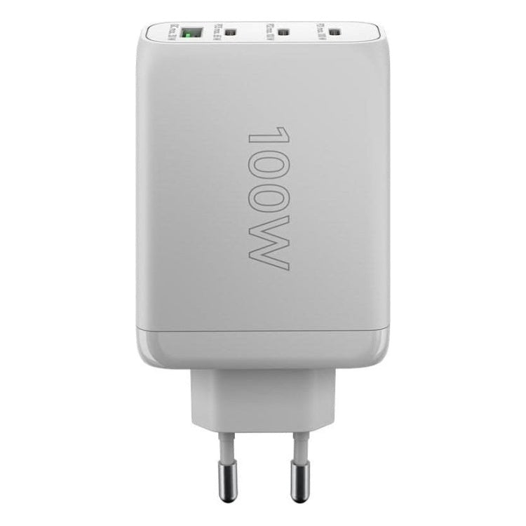 WT-2304USB100WGaN-WT Goobay 100 Watt snellader - 3 x USB C PD + 1 x USB A QC - GaN lader - Met PPS - Wit