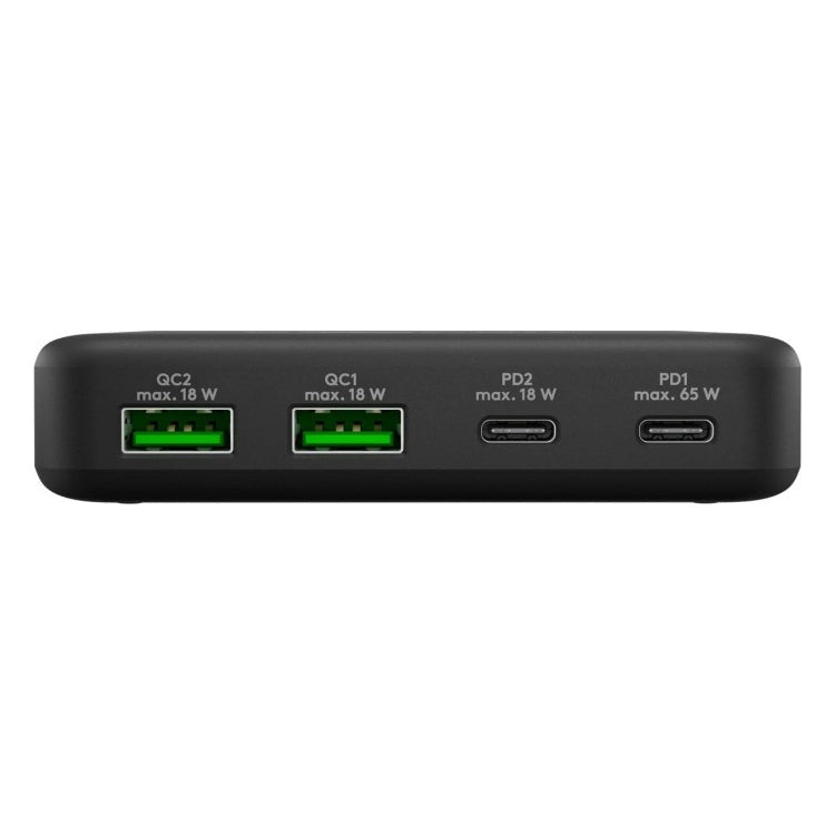 WT-2304USB65WGaN-DT-ZW Goobay desktop lader - 2 x USB C PD + 2 x USB A QC - GaN lader - Zwart