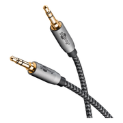 WT-A3.5-MM-PL-1 3,5 mm jack premium kabel - 1 meter - Goobay - Verguld