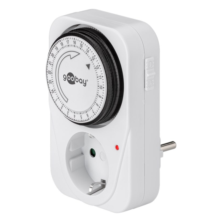 WT-AN-TMR-1 Mechanische / Analoge Tijdschakelaar - 96 Schakelingen per 24 uur - Voor Binnen - Wit