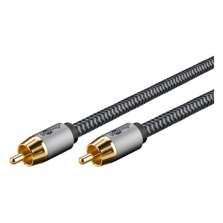 WT-CS1-PL-10 Goobay Plus RCA kabel - 10 meter - RCA male naar RCA male - 100% koper