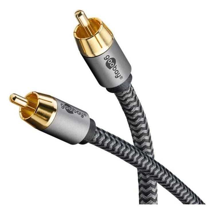 WT-CS1-PL-3 Goobay Plus RCA kabel - 3 meter - RCA male naar RCA male - 100% koper