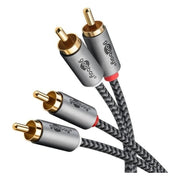 WT-CS2-PL-0.5 Goobay Plus RCA kabel - 50 cm - 2x RCA male naar 2x RCA male - 100% koper