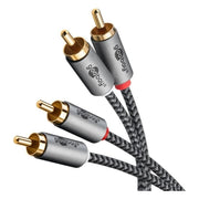 WT-CS2-PL-1 Goobay Plus RCA kabel - 1 meter - 2x RCA male naar 2x RCA male - 100% koper